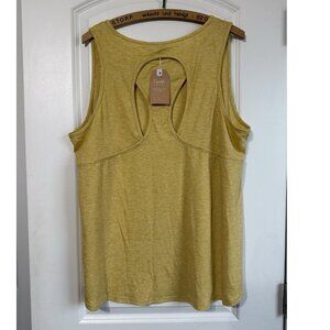 Women’s Workout Yoga Top Yellow 2XL NWT Fitness Athletic Wear Tank